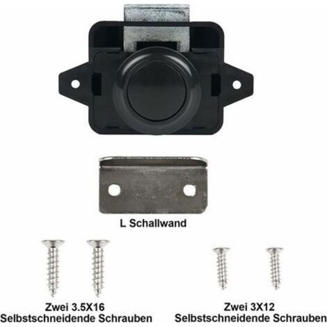 - Loquet de verrouillage à bouton-poussoir, 5PSC Serrures de porte sans clé pour camping-car, yacht, bateau, loquet de poigné (1/5)