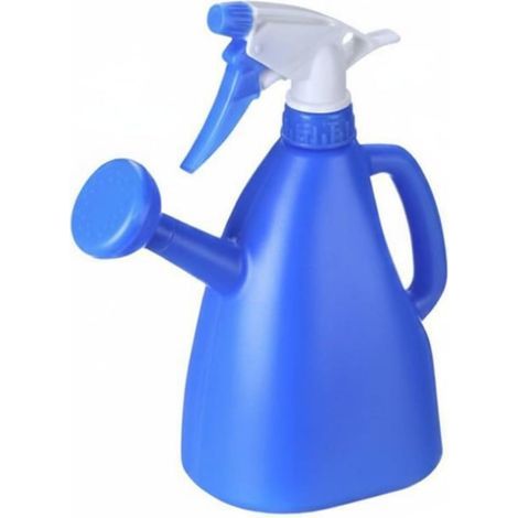 Pulvérisateur Plantes Arrosoir Bouteille Arrosage Double Fonction Pression Manuelle Convient pour Plantes Intérieur Bureau, Bleu, 2L (1/5)