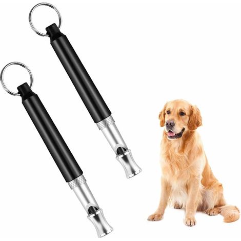 Ultraschall-Hundepfeife, Professionelle Ultraschallpfeife, Einstellbare Ultraschallpfeife, Hochfrequenz-Hundezubehör für Modernes Hundetraining, 2 Stück FLITI
