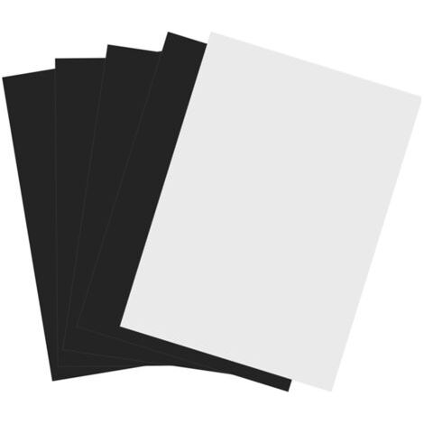 Lot de 5 feuilles A4 flexibles magnétiques pour impression jet d'encre, papier photo imprimable magnétique
