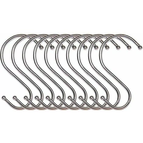 Crochet S - Acier Inoxydable - Pour Cuisine Atelier Salle De Bain - Charge Maximale Élevée - Lot De 11 Pièces (1/5)