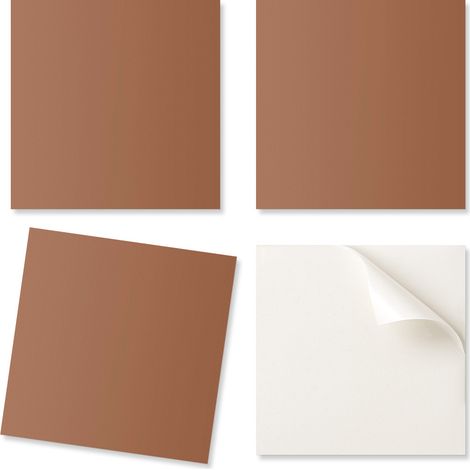 Decoraci贸n autoadhesiva con gr谩ficos para oficina o estudio, color marr贸n, 9x30x30 cm