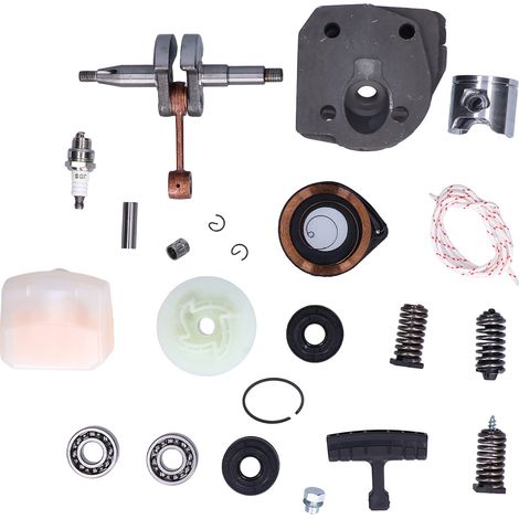 Kit de bougies d'allumage de vilebrequin, ensemble cylindre et Piston, joint d'huile, remplacement 537253002 pour scie à chaîne Husqvarna 340 345 350