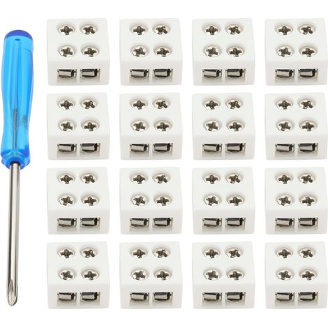 30pcs Connecteurs à 2 Broches 10Mm pour Bandes Lumineuses LED 12,2 X 12,2 X 8 Mm pour Bande Lumineuse LED Monochrome 5-24V Tournevis Inclus Connecteurs à 2 Broches sans Soudure (1/5)