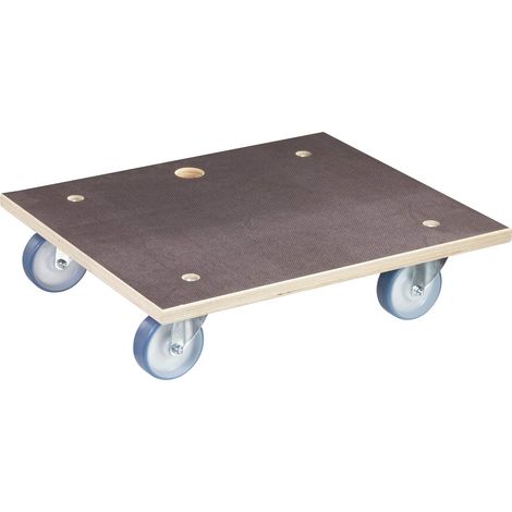 WAGNER Carrello da trasporto MM 1145 I 59 x 49 cm - per carichi pesanti e mobili I portata 500 kg I foro di sollevamento I superficie antiscivolo I certificato FSC® - 20114501 (1/5)