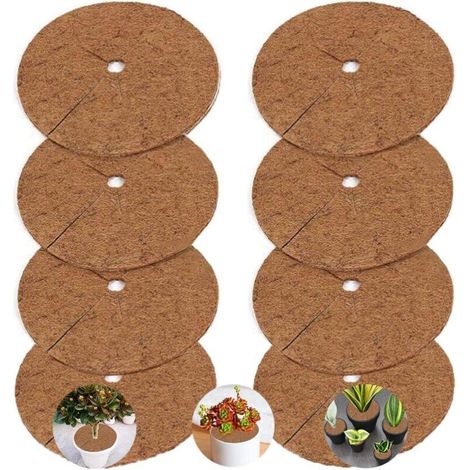 8 Pièces Tapis Plantes Disque,Tapis de Désherbage des Plantes,Tapis de Protection pour Plantes 20cm (1/4)