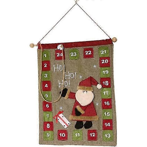 Calendrier de l'Avent à 24 pochettes, décoration murale ou de porte (1/5)