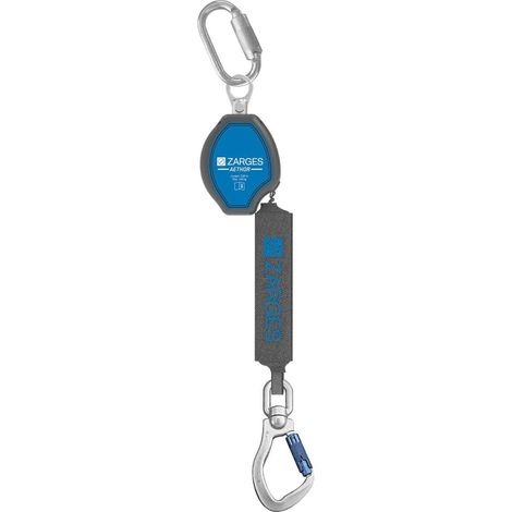 Zarges Fall Protection Höhensicherunsgerät Aethor Länge 1,8m Gurtband Tri-Lock