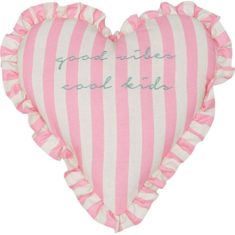 Coussin enfant en forme de coeur Rose 40x10x40 cm (1/4)
