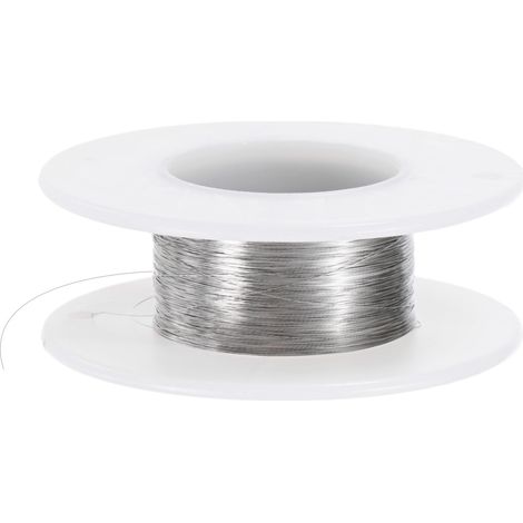 38 Gauge Fil D'Acier Inoxydable Artisanal, 0.1mm 40m Fil Flexible Pour Bijoux/Sculpture/Armature/Art Floral Bonsai/Bricolage DIY (1/5)