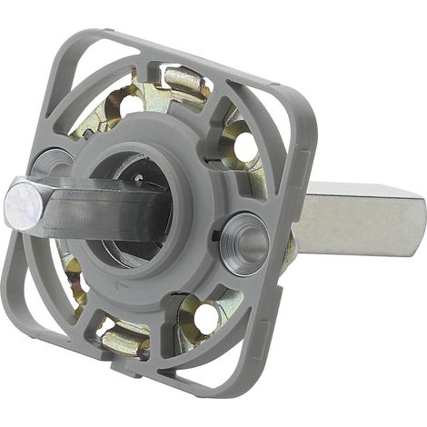 Hoppe Montagemodul eckig für Hoppe Türgriffe, Vierkant 10/72 mm, Stahl schwarz