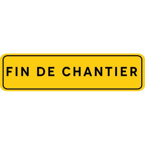 Signalisation de Travaux Temporaires Panneaux de Travaux Temporaires. Danger Chantier Temporaire - Fin de chantier - Panneau classique