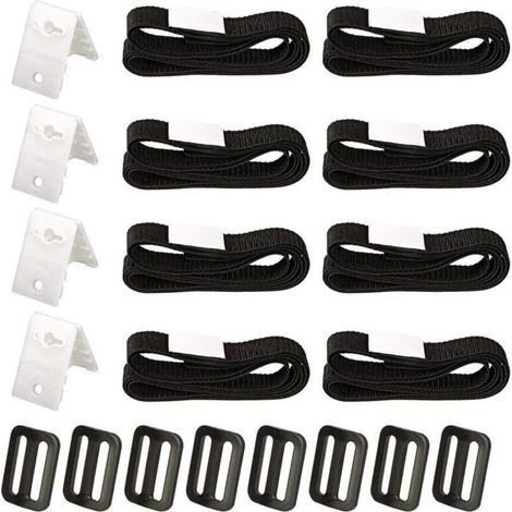 Enrouleur de couverture de piscine, kit de fixation pour enrouleur de couverture solaire de piscine (8 pièces), enrouleur de couverture à bulles rétractable pour piscine
