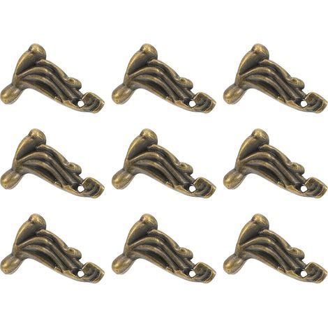Patins de Protection Motifs Délicats Rétro Lot de 20 pour Pieds de Meubles en Alliage de Zinc Vert Installation Facile pour Boîtes et Meubles (1/5)