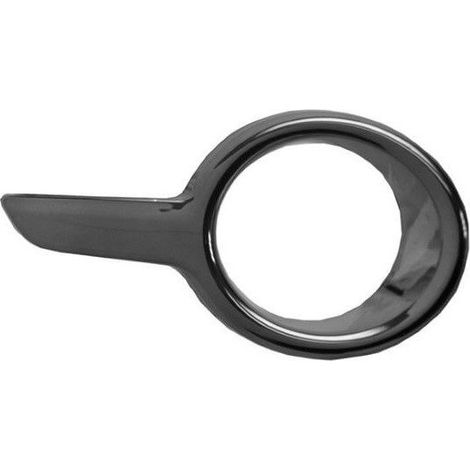 Cadre chromé feu anti-brouillard avant droit chromé et noir Peugeot 208 2012-2015