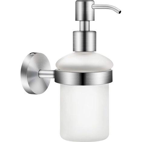 Distributeur de Savon Mural 304 Acier Inoxydable 200 ML Shampooing Douche Gel Bouteille Distributeur de Porte-Savon Manuel (1/5)
