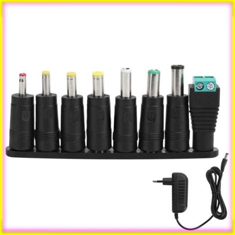 keenso Adaptateur d'alimentation EU Plug Power Supply Adapter 12V 2A LED Strips Switching Charger With informatique cable Prise UE (1/5)