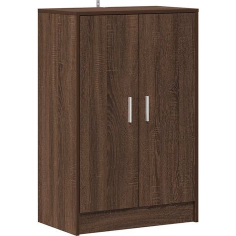 Maison Exclusive - Scarpiera Rovere Marrone 60x35x92 cm in Legno Multistrato (1/5)