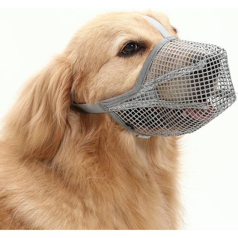 Filiyano-Muselière souple en nylon pour chien - Muselière ajustable en maille respirante, masque pour chien, protège-bouche anti-morsure (1/5)