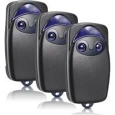 Télécommande de porte 3 pièces, télécommande de porte de garage 433,92 MHz compatible avec Flo2r-s, FLOXIR FLOXIR FLOX2R OXYGÈNE OX2, 2 canaux (1/5)