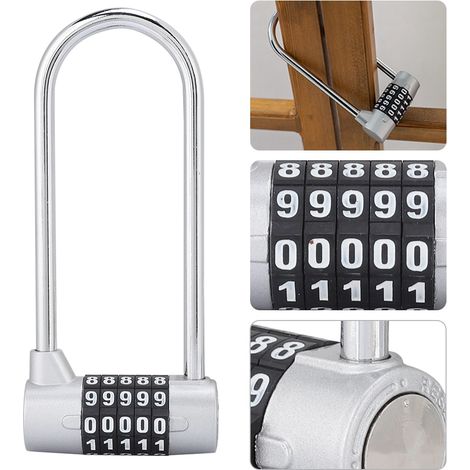 Coffret de Sécurité à Code pour Porte de Meuble en Alliage de Zinc avec Serrure en Forme de U (1/4)