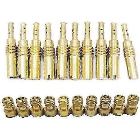 Kit de 10 gicleurs principaux et 10 gicleurs de ralenti pour carburateur de moto PWK Keihin OKO CVK PWM NSR KSR PWM (1/5)