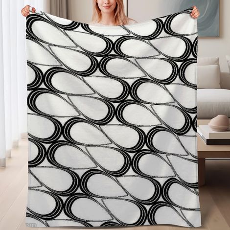 Couverture de lit en polaire, douce et chaude en microfibre chaude pour le printemps, décoration de salon, cadeau idéal pour femmes et hommes, 6080 pouces (1/4)