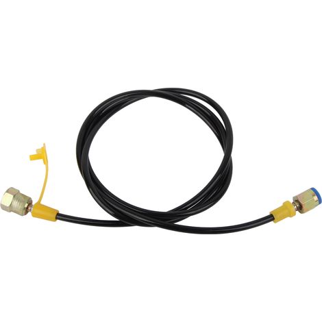 Hydraulikprüfschlauch 1,5 m/4 Fuß, Prüfanschluss M16x2-1/4BSP, Kupplungspunkt 630 bar DN2.