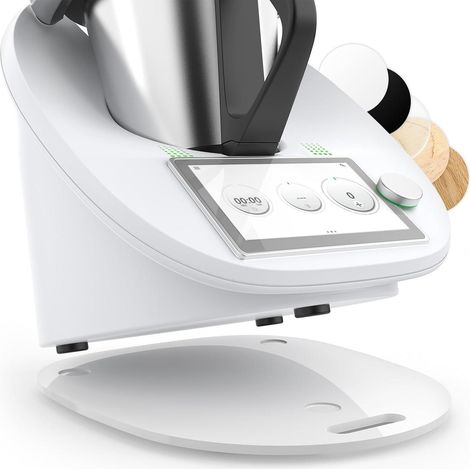 Gleitbrett für Thermomix TM6 TM5 aus Acryl - Weiß Hochglanz (1/5)