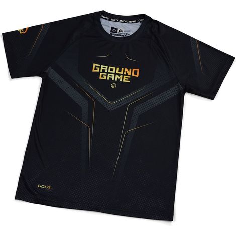Camiseta de entrenamiento Ground Game para hombre, color dorado, talla 2.0 M.