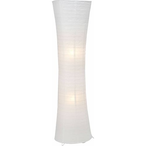 BRILLIANT Lampe Becca Standleuchte weiß 2x A60, E27, 60W, geeignet für Normallampen (nicht enthalten) Mit Fußschalter (1/3)