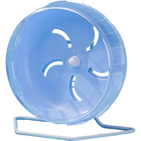 1 Roue pour hamster, silencieuse 38,9 dB, structure antidérapante, support réglable, PVC durable, pour petits animaux (1/5)