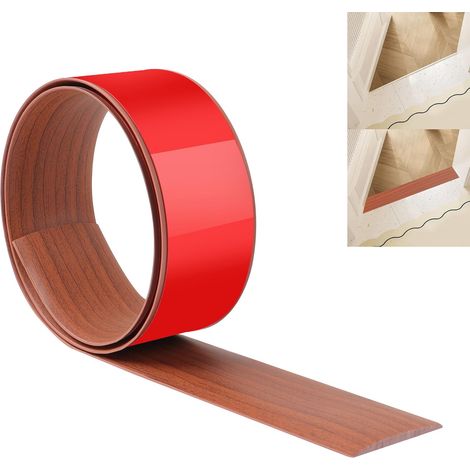Bande de Transition de Sol JUNART 100cm×5cm, Bandes de Revêtement de Sol Autocollantes en PVC, Bande de Séparation de Porte de Sol pour Joindre les Espaces de Sol, Moquette,Carrelage (1/5)