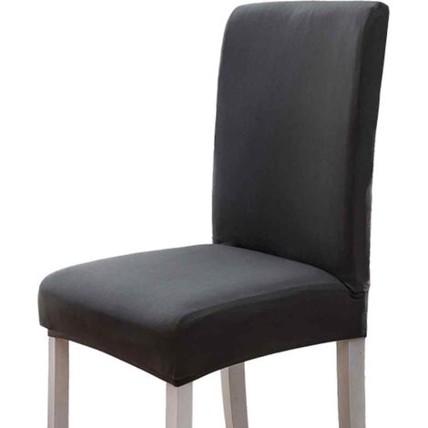 Housse De Chaise De Salle A Manger - Extensible - Traitement Anti-Tache Et Antidérapant - Pour Chaises De Cuisine Ou De Banquet - Lot De 1 (1/5)