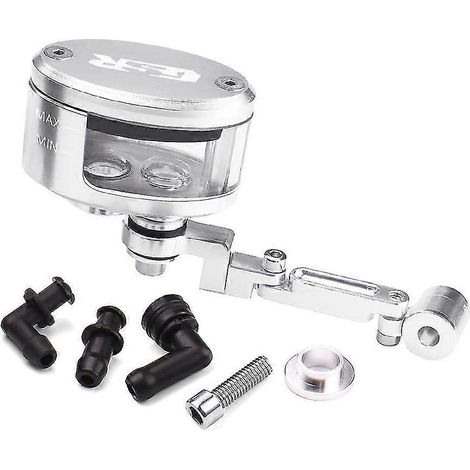 Réservoir d'huile de frein et d'embrayage avec support pour moto Suzuki GSR600/GSR750 (600/750) - Support argenté (1/5)