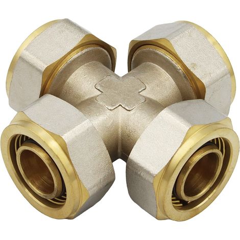 Schraubfitting Kreuz-T-Stück 26x3 mm Mehrschichtverbundrohr (1/5)