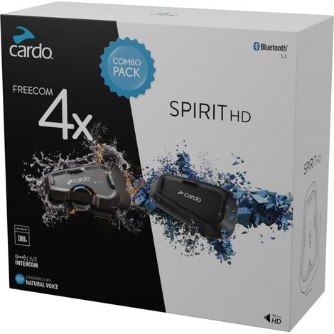 Cardo Kit Freecom 4x And Spirit Hd Intercom One Size