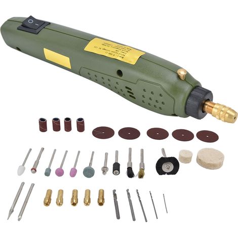 P-500-11 Mini Electric Grinder/CNC Engraving Machine/Micro Electric Drill 35pcs Kit AC100-240V (Replaces GS07950) US Standard (1/5)