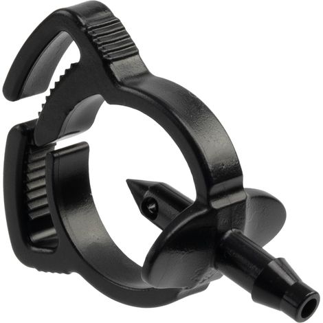 Set of 25 Self-Drilling Water Sockets Diameter 5 mm with Clamp Clip Plastic Spiking Connector for Drip Watering Diameter 16-18 mm - Irrigation System (1/5)