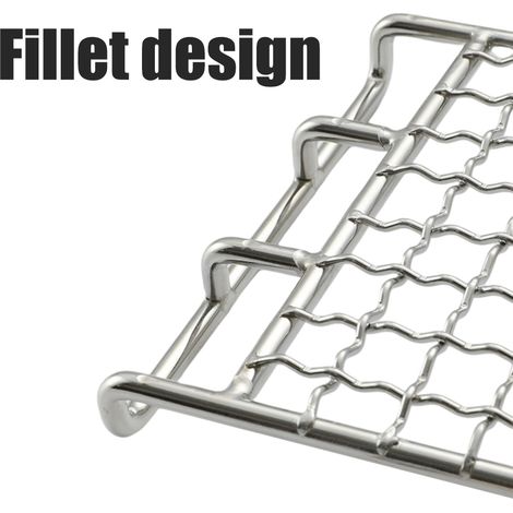 Grilles de barbecue en acier inoxydable pour camping et repas en plein air (1/3)