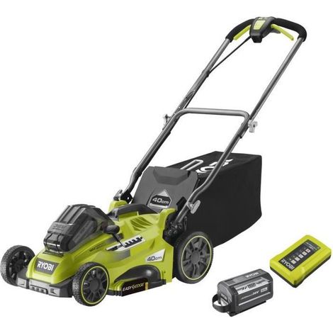 Cortacésped Ryobi 36V MaxPower verde gris antracita (1/2)