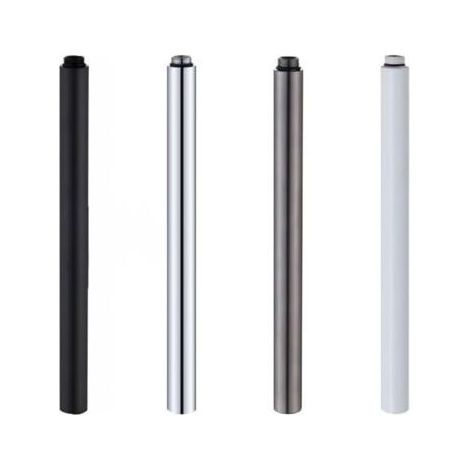 Extension de tuyau de douche de 30 cm pour remplacer les tuyaux de douche anciens ou usés, tube rond chromé, accessoires de salle de bain (chromé) (1/4)