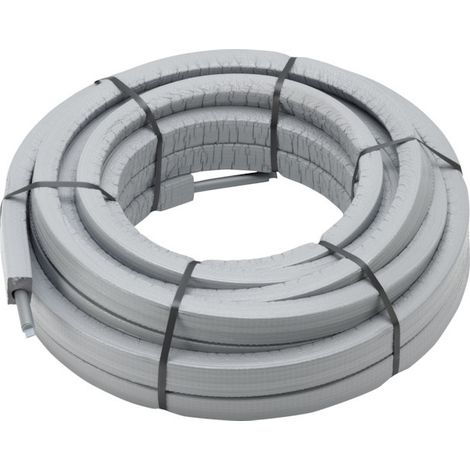 Viega Raxofix-Mehrschichtverbundrohr 5304, Wärmedämmung exzentrisch, d. 16x2,2mm, Länge 50m, PE, Grau (1/2)