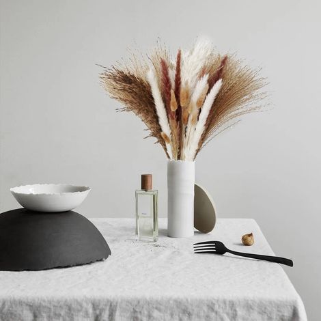 Fausse Herbe de Pampa Séchée en Plastique pour Décoration de Mariage et Intérieur (1/5)