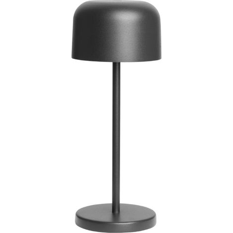 Lampe de table avec abat-jour rond Lucca noire 200mm - Ref HZ200 - Olympia (1/5)