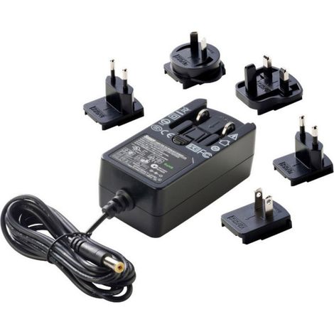 Dehner Elektronik SYS 1541-2424-W2E Steckernetzteil, Festspannung 24 V/DC 1000 mA 24 W mit UK-Adapte