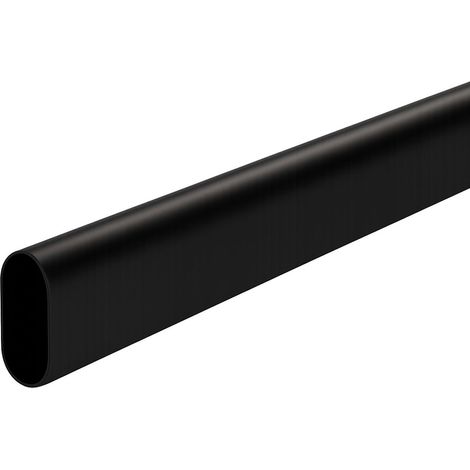 SOTECH Schrankstange oval 30 x 15 mm schwarz 1160 mm