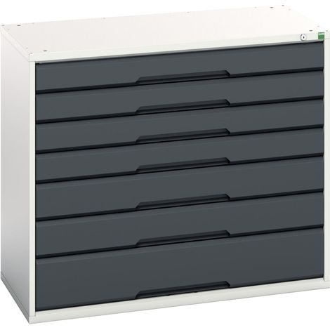 Bott 16925229.19 Verso 7 Drawer Cabinet 1050x 900mm Anthracite Grey BOT169252299