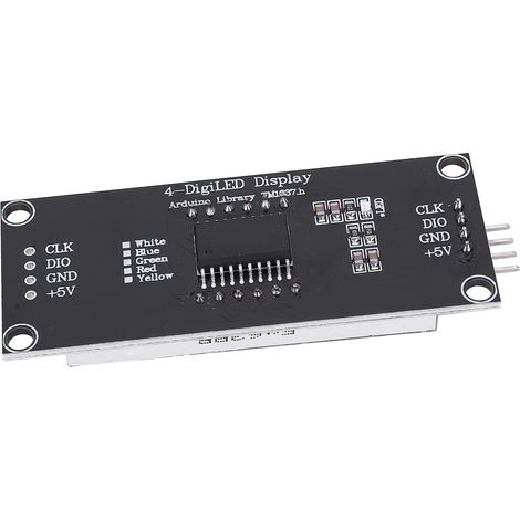 Module d'affichage LED à 4 chiffres et 7 segments pour composants de connexion E/S numériques à 2 broches (1/5)