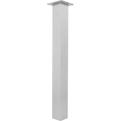 SIMAUSROM Tischfuß 70 x 70 x 420 mm Aluminium gebürstet